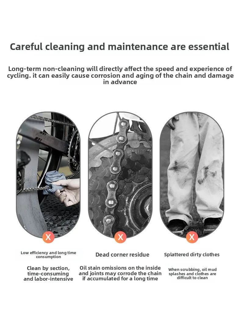 Description Picture 3 of itemBicycle Chain Cleaner Cycling Cleaning Kit Cycling Scrubber Washer Tool MTB Road Bike Frog Chain Washer High-Performance Tools