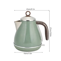 220V-240V 1700ml Stainless Steel Electric Kettle Household Retro Style Tea Water Boiling Pot EU Plug 220V‑240V 2