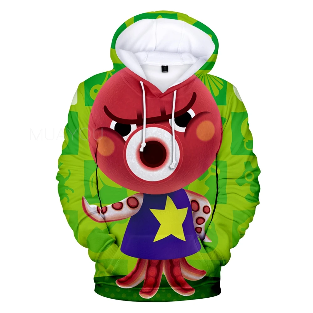 Hoodies men Animal Crossing 3D Sweatshirts Women pullover Cartoon Game Harajuku Funny Student's Hooded Spring/Autumn Tops