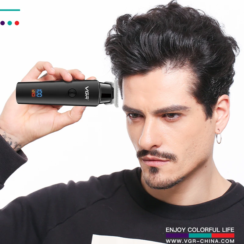 VGR V-937 전문 전기 헤어 트리머, 무선 수염 및 헤어 클리퍼, 남성용 헤어 커터 기계, 충전식 세트