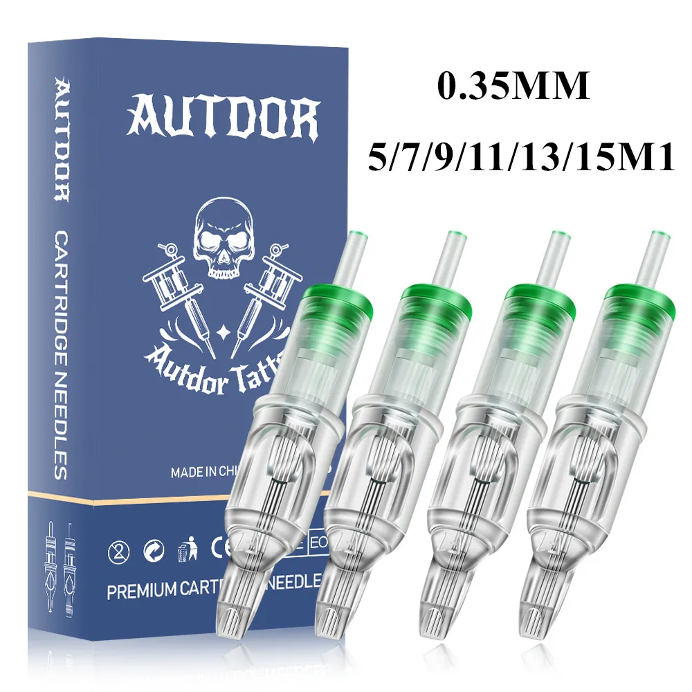 20pcs Disposable Tattoo Cartridge Needles 0.35mm Sterilized Magnum For Pen Machine 5/7/9/11/13/15RM |