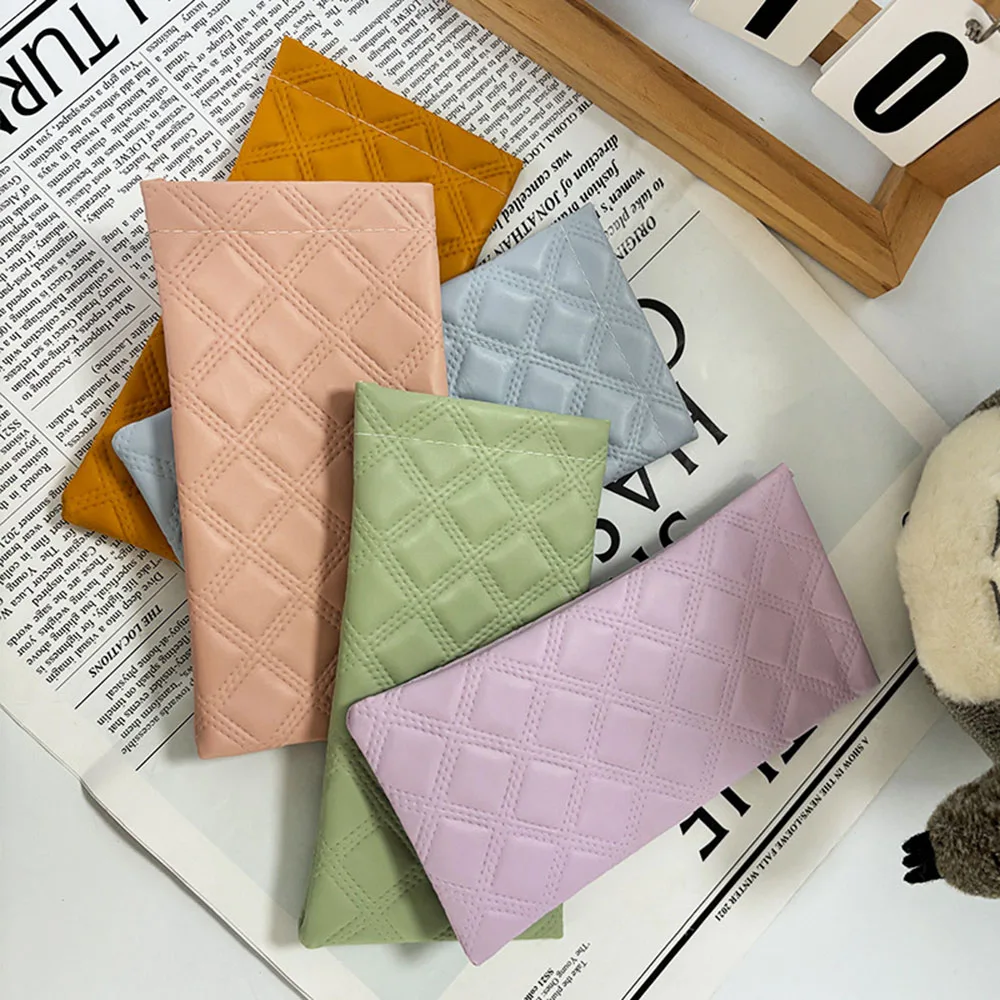 PU Leather Diamond Glasses Bag Automatic Closed Shades Protective Cover Eyewear Pouch Makeup Brush Waterproof Organiser