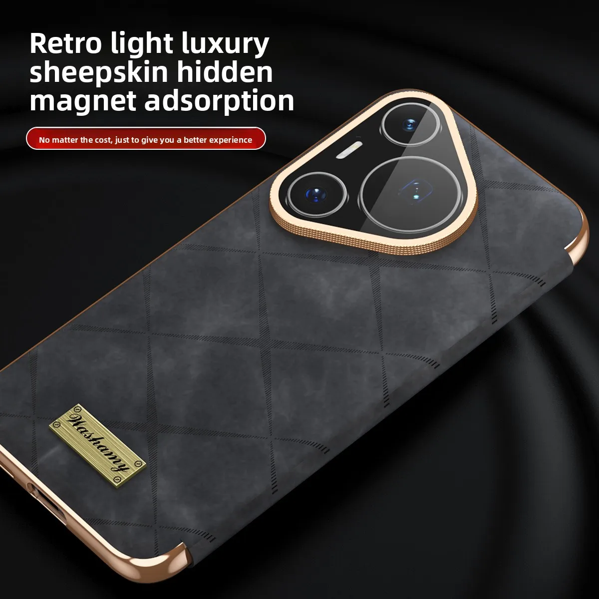 حافظة هاتف جلدية لهاتف هواوي بورا 80 الترا بورا 70 برو بلس ميت 70 برو + 60 نافذة ذكية بدون غطاء قلاب الرد على غلاف مغناطيسي