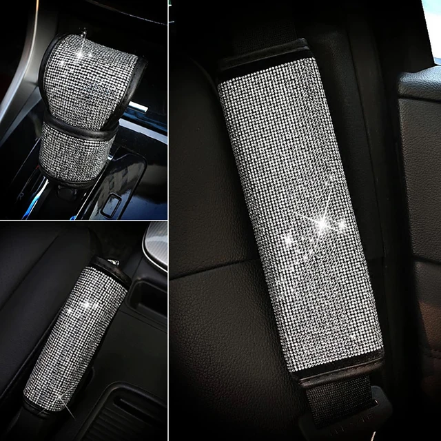 Diamant Kristall Auto Schalt kragen Abdeckung Glitzer Strass Auto