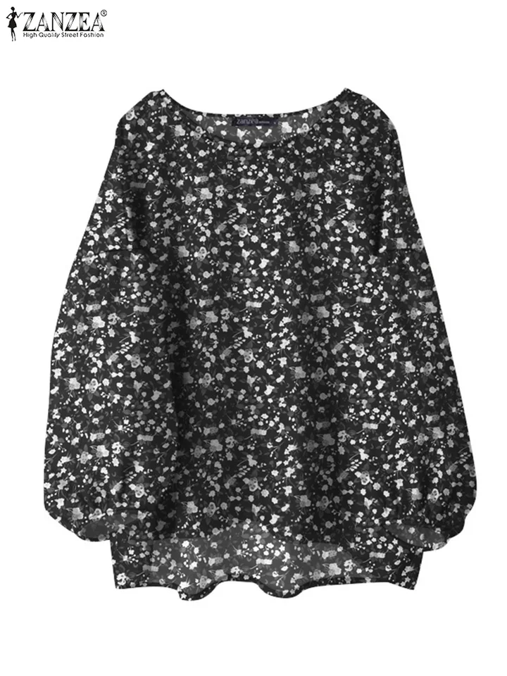 ZANZEA ����� ������ �ɹ��� ����콺, 2024 �м� ����, �� �Ҹ� O�� ����콺, Mujer ����̾� �ÿ��� ����Ʈ ���� ����