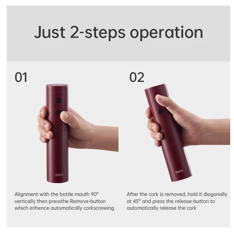 New Electric Wine Bottle Opener Portable USB Rechargeable Automatic Wine Corkscrew Cap Opener Kitchen Gadgets
