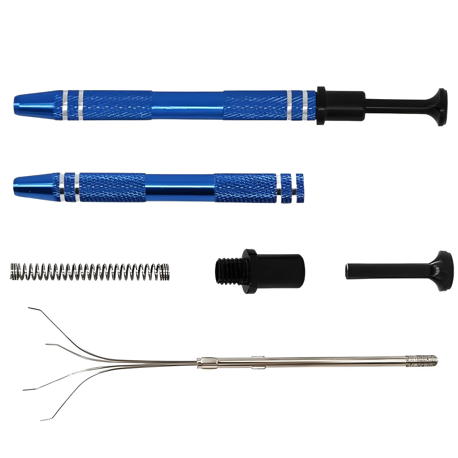 Ic Extractor Electronic Components Blue Four-claw Pick Up Pen Hand Tool  Chip Pick Up Ic Pick Up Phone Repair Tool Ic Chip Pick Up Screw Precision  Electronic Component Parts Pick Up Capacitor