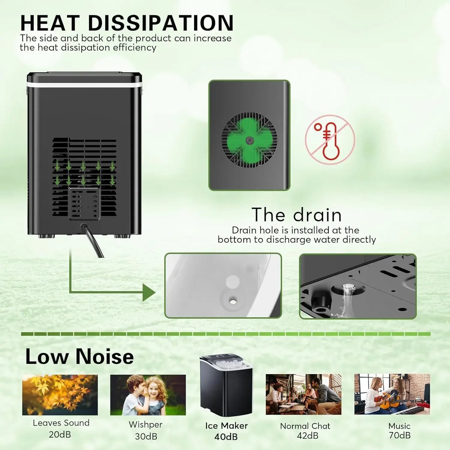 YYHC- NEW Ice Maker Ice Making Machine for Home Use with Factory Price Portable Countertop Maker Machine