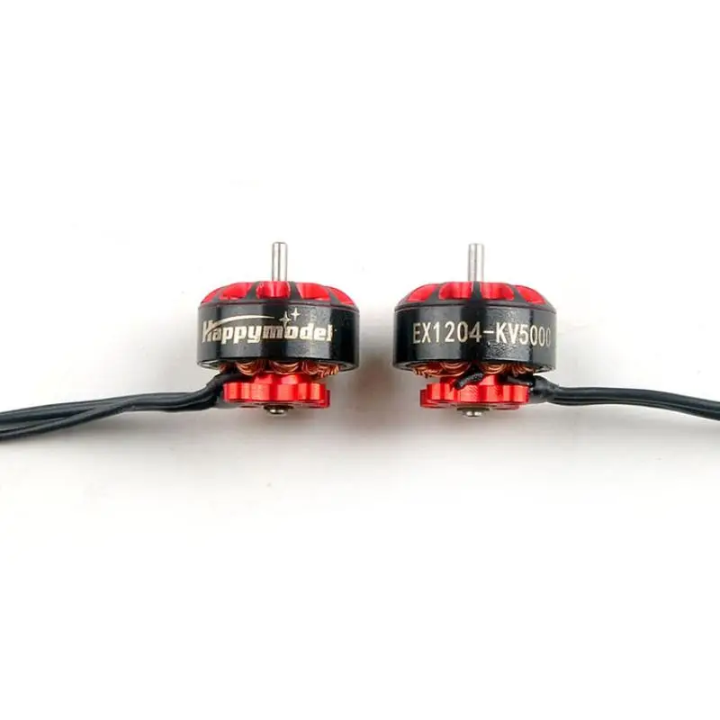 Happymodel FPV 레이싱 드론용 브러시리스 모터, EX1204 1204 5000KV 2-4S 6500KV 2-3S, 1.5mm 샤프트, 3 인치 이쑤시개