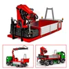 NEW LESU Metal Cargo Box Hydraulic Crane RC Accessories 7CH Valve with Lights for LESU 1/14 Roll on Off Dumper Truck DIY Model 1
