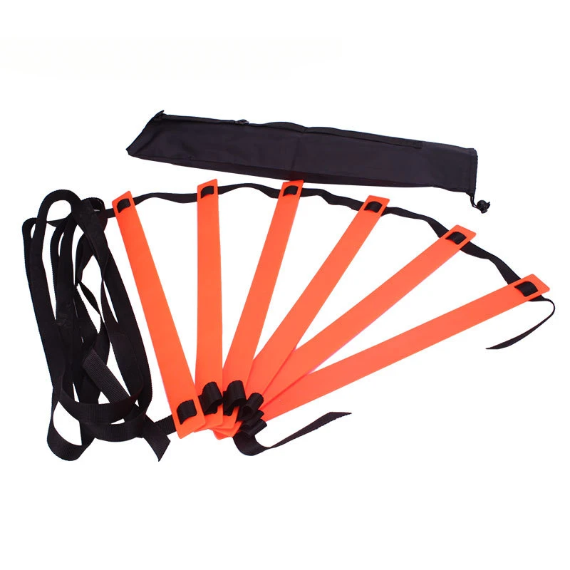 6M 12 Rung Soccer Speed Agility Ladder Set With 12PCS Cones Disc Football Feet Training Fitness Sport Agility Training Equipment