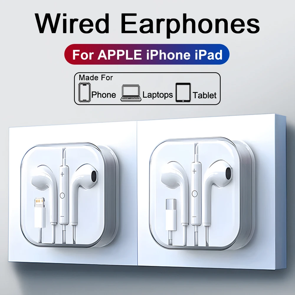 Pour iPhone 17 16 15 Pro Max Type C écouteurs tablette ordinateurs portables casque pour Apple iPad iPhone 14 13 12 11 Pro Max écouteurs filaires