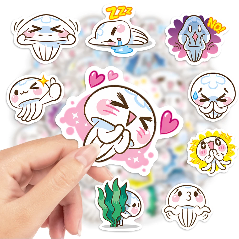 Jellyfish Stickers DIY Toys Gift Decal for Scrapbook Diary Laptop Phone Luggage Bottles cartoon stickers decorative stickers paper stickers cartoon sticker diy scrapbooking accessories