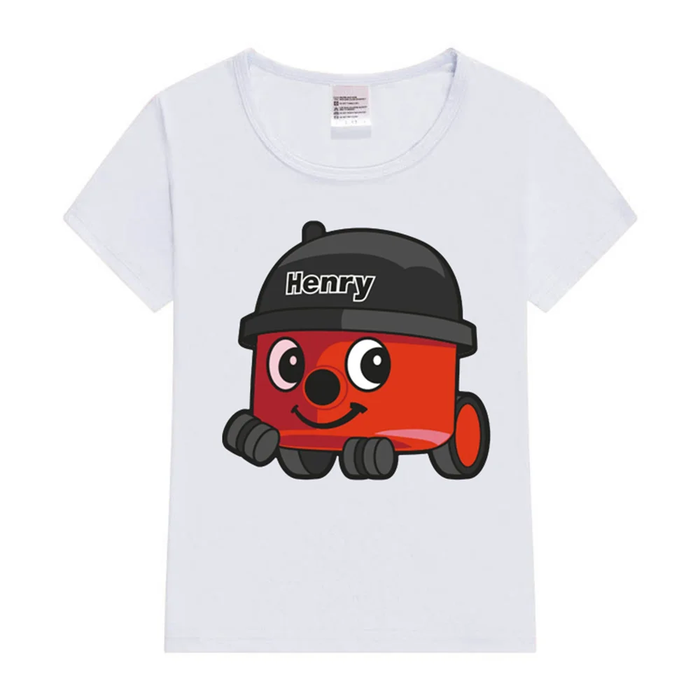 henry hoover Kids T-Shirt Summer Kids T Shirt Graphic Shirt Girls Boys Tops White Short Sleeve Wild Tee Cute Cartoon Car T-shirt kids t shirts