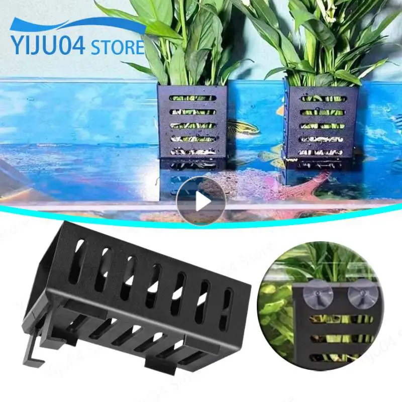 Fish Tank Ornaments Fish Tank Decorations Aquarium Ornaments Mini Landscape Ornaments Aquarium Plant Holder Planting Cups Aquarium Holder Tank Pot Aquatic Hanging Cups Planting Planter Basket Baskets Cup Hanger Floating Plastic Live Pots Containers
