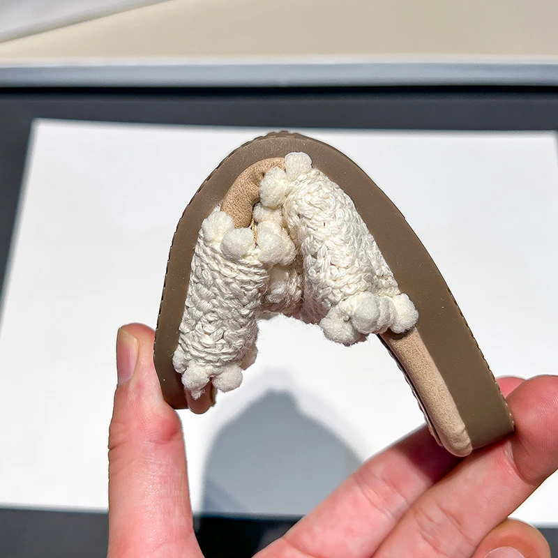 Girls Summer Crochet Sandals Non Slip Lightweight Beach Shoes