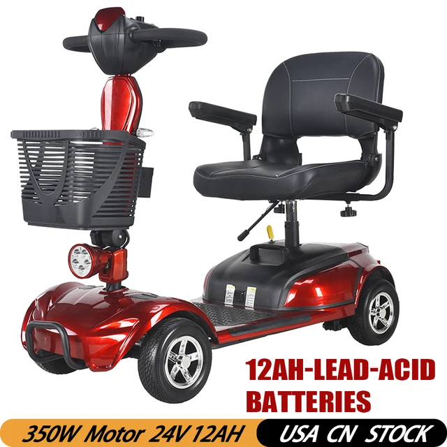 EHOODAX Electric Mobility Scooter 4 Wheel Portable Foldable For Adult