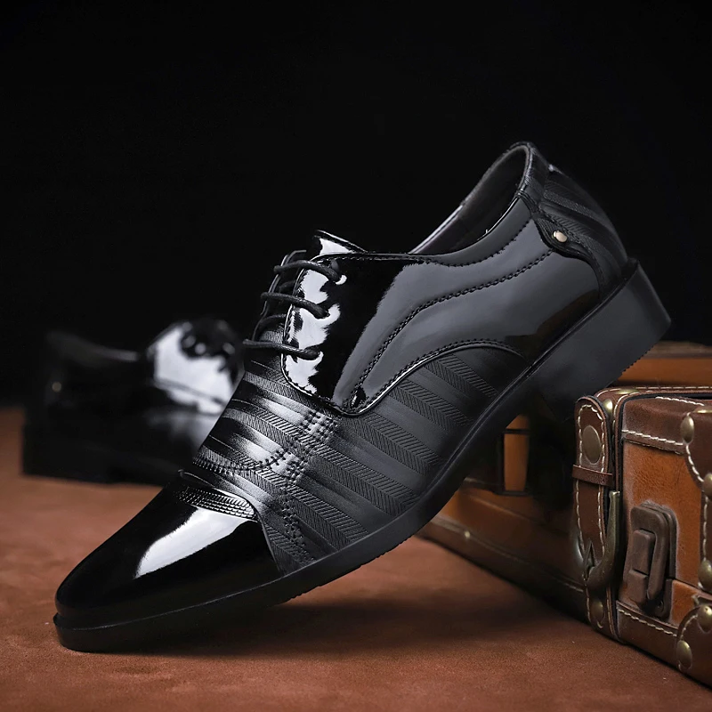 Herren Leder Bootsschuhe Für Freizeit Geschäft Und Bankett_voghion.com