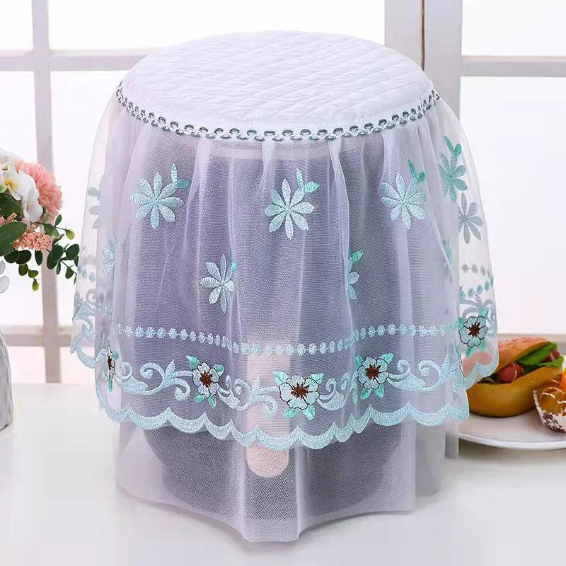 Lace Fabric Cover Household Rice Pot Dust Covers Flower Pattern Kitchen Appliances Dust Cover Home Kitchen Supplies