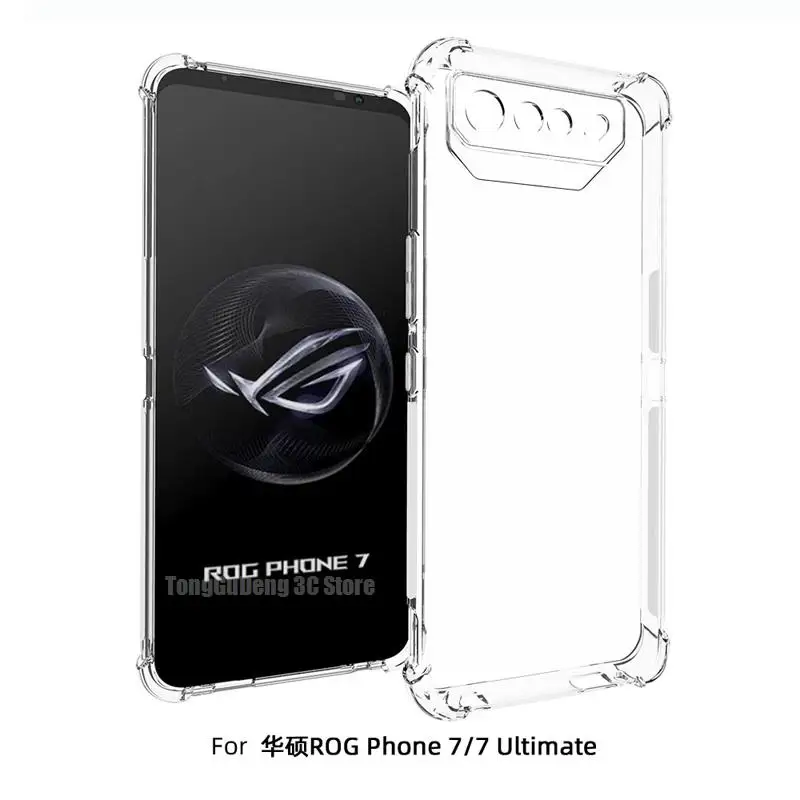 Custodia Antiurto Airbag Per Asus Rog Phone 7 Ultimate Case Silicone Transparnet Phone Funda Per Asus Rog Phone 7 6.78 "Cover Posteriore
