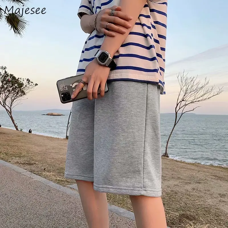 

Shorts Men All-match Solid Summer Шорты Streetwear Fashion Simple Casual Handsome Korean Style Male Trouser Popular Classical