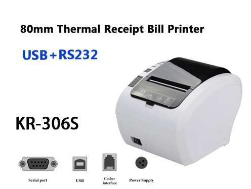 80mm 300m/s Thermal Receipt Printer POS Billing Printer Wireless WIFI/Bluetooth Printer Auto Cutter Android/iOS/Windows ESC/POS mini smartphone photo printer Printers