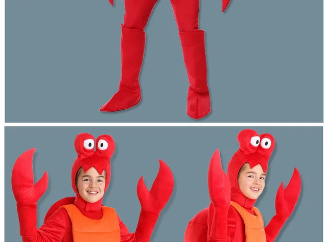 Aragosta Costume Di Carnevale Per Bimbi Nuovo Halloween Cosplay