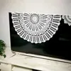 YOMDID Round Handmade Crochet Openwork Tablecloth Cotton Lace Mat Placemat Tablecloth Home Wedding Valentine's Day Decoration 3