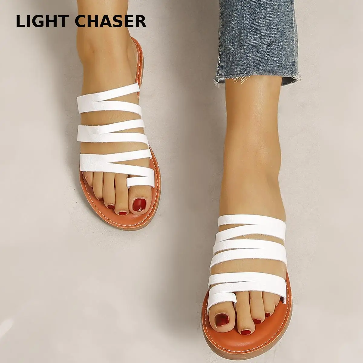 

Women Sandals Woman Summer Hollow Out Roman Shoes Women's Gladiator Open Toe Beach Flats Flip Flops Ladies Footwear Plus Size