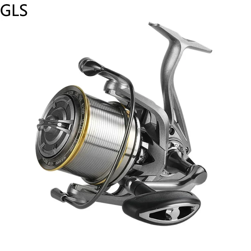 Moulinet baitcasting 17+1 roulements série 8000-14000 bobine aluminium ratio 4.8:1 longue portée