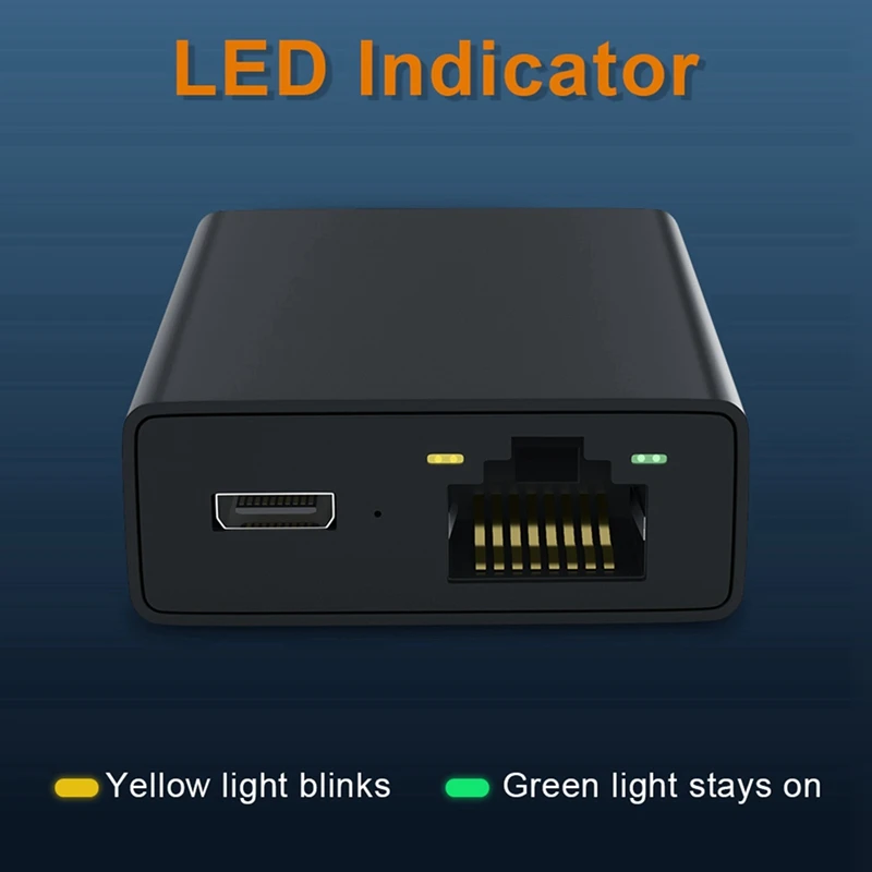 5 배 마이크로 USB 네트워크 카드 이더넷 어댑터, 마이크로 USB-100M 네트워크 카드, 4K 파이어 TV 스틱 이더넷 스위치 라우터용