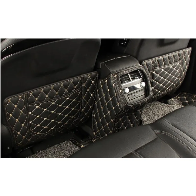 

car styling For Zotye T800 T700 Car interior PU rear seat protection pad anti kick mat 3PCS