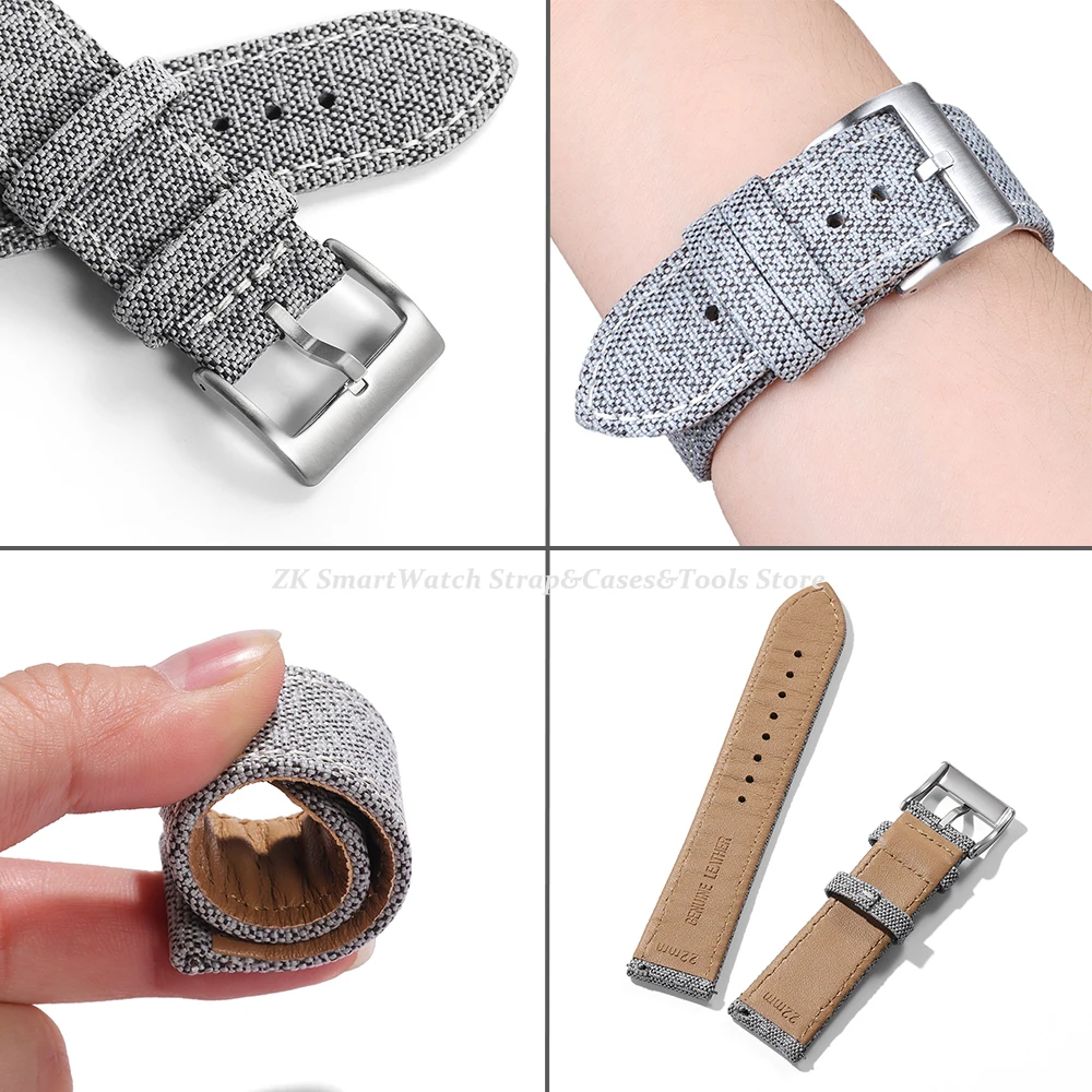 Waterproof Sailcloth Quick Release Watch Strap - Premium Fabric Wristband