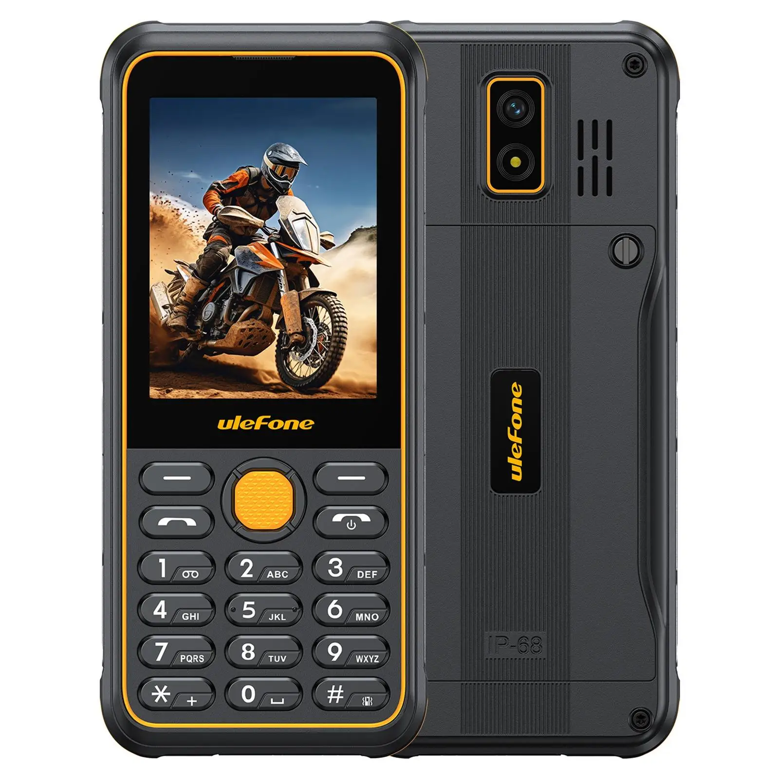 Ulefone Armor Mini 4 Cellphone 64MB RAM 128MB ROM 2.8 inch Unisoc T117 2100mAh 2MP Rear Camera 4G Rugged phone