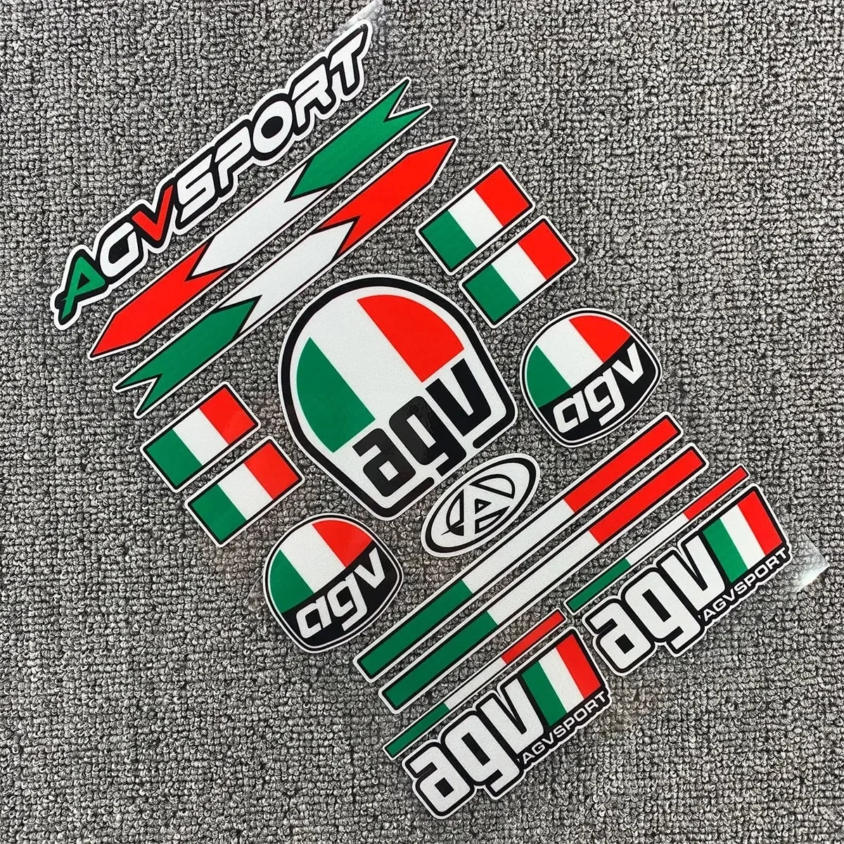 AGV 오토바이 액세서리 사이드 스트립 바디 스티커, 자전거 헬멧 스티커, AGV 두카티 혼다 가와사키 스즈키용 데칼
