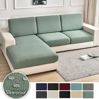1PC Waterproof Sofa Couch Cover Elastic Seat Cushion Cover L shaped Combination Chaise Sofa Slipcover For Living Room Home Decor 1