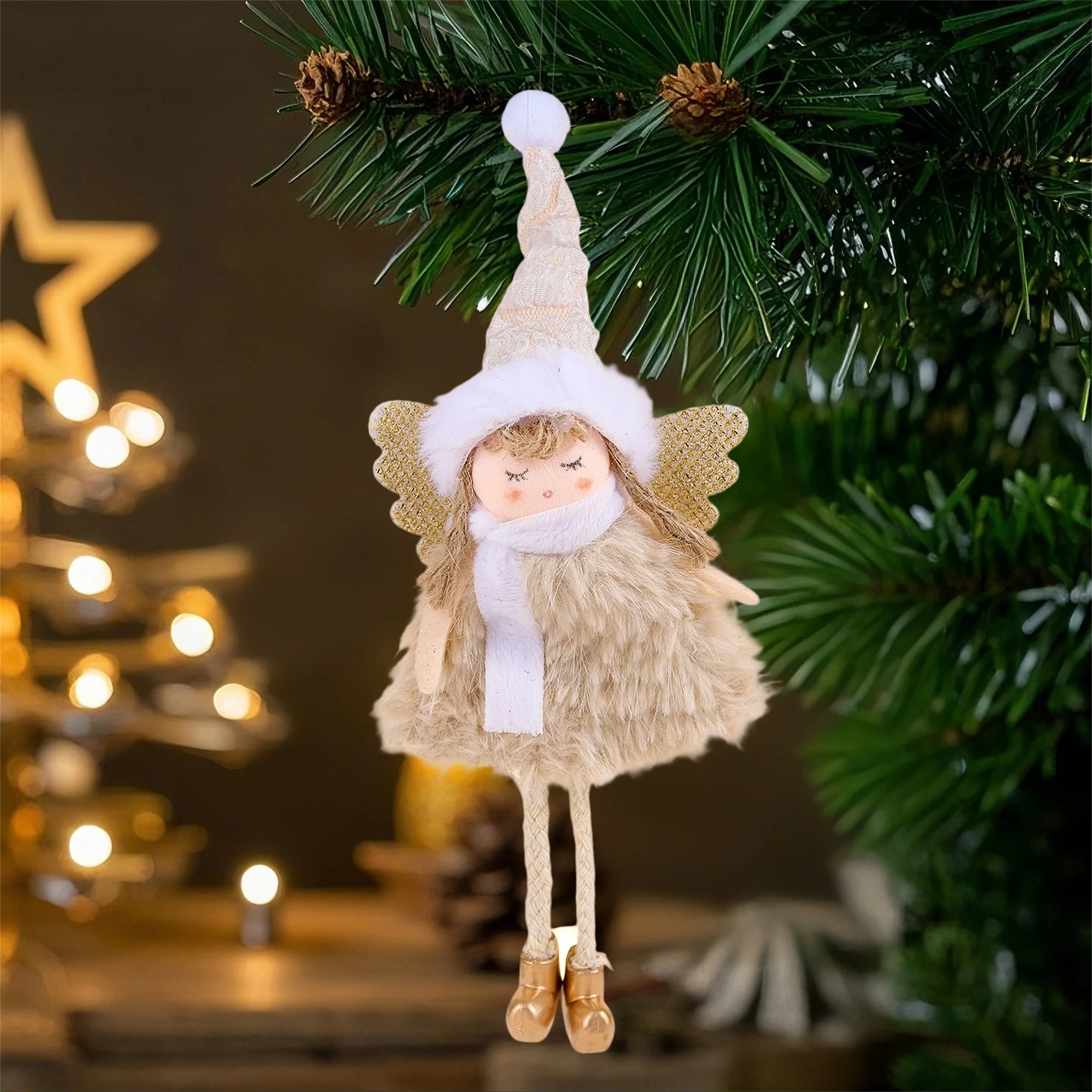 Festive Santa Claus Figurine Adorable Miniature Christmas Decoration for Home Office Shop Window Holiday Gift Giving