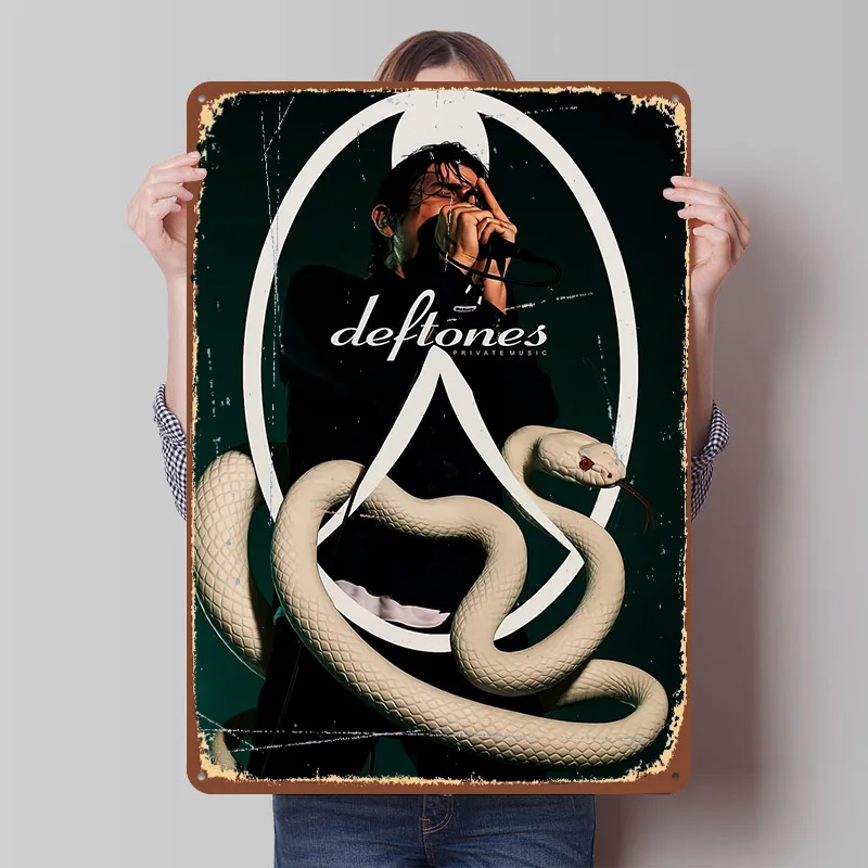 Deftones Chino Moreno Tin 포스터 맞춤형 레트로 벽 예술 빈티지 ..