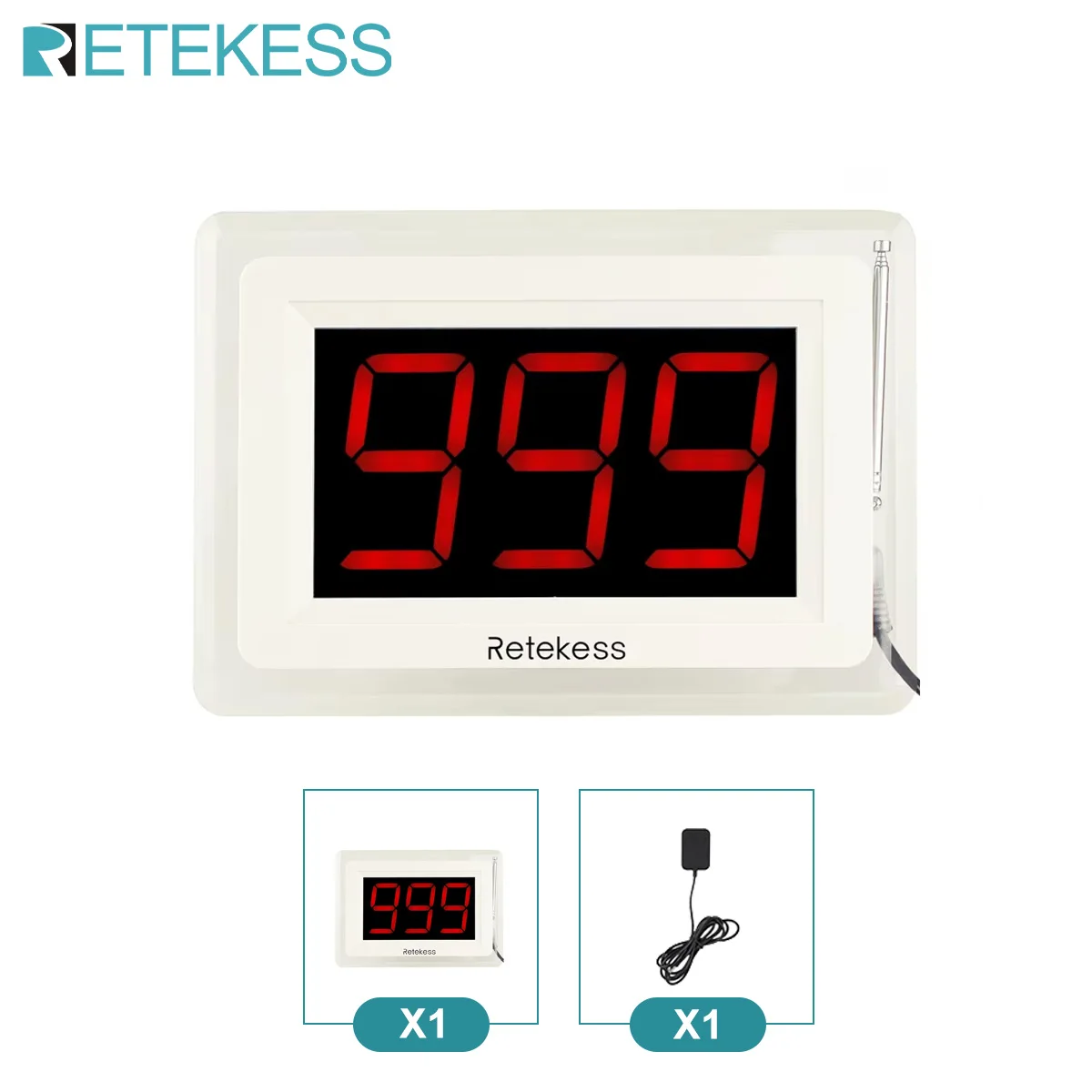 Retekess TD113-T114 Caregiver Pager, Draadloos oproepsysteem, Meerdere