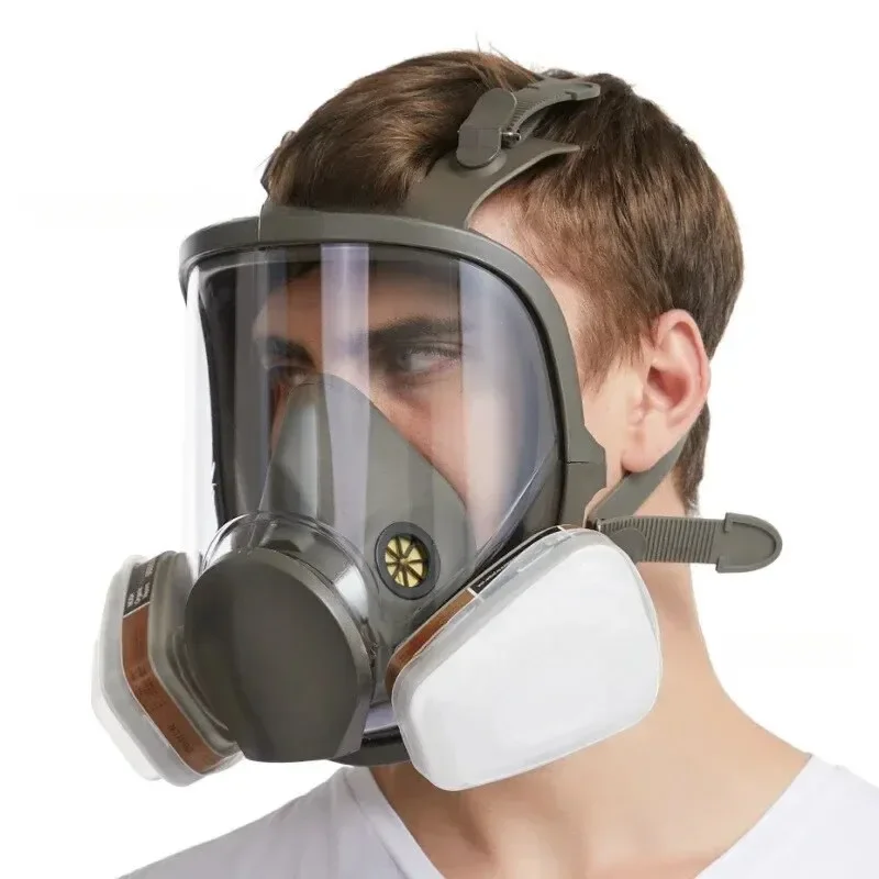 6800, Vollgesichts-Gasmasken-Atemschutzmasken-Sets, industrielle Malerei, Sprühen, Atemschutz, Sicherheit, Arbeitsschutz, Atemschutzmaske – Detail 3