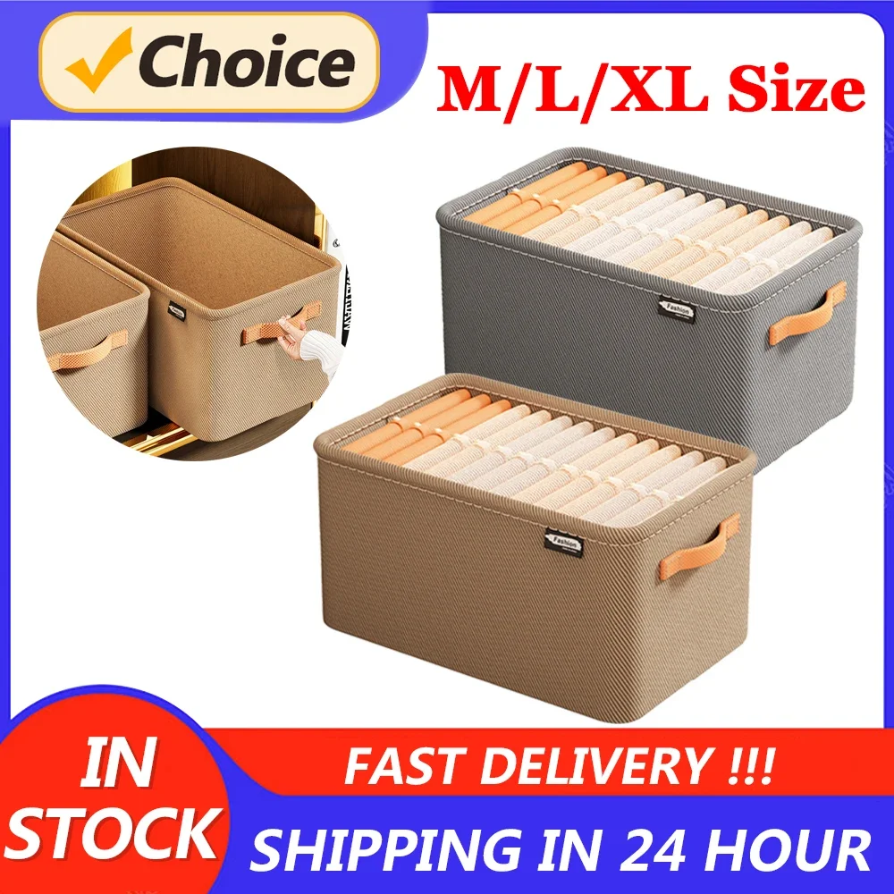 Wardrobe Clothes Storage Box Foldable Fabric Storage Box Drawer Type Pants Storage Container Multi Compartment Closet Organizer