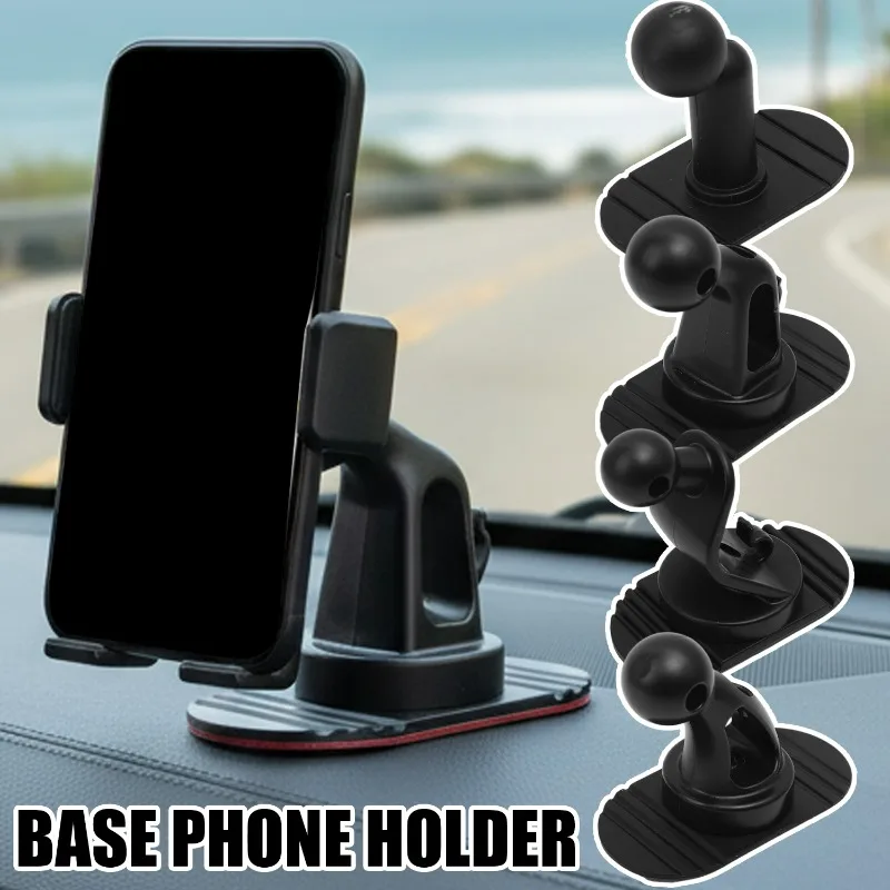 17mm Ball Head Sticker Base 360 Degree Rotating Base Universal Car Dashboard Phone Holder Base for Car Cellphone Stand Mount