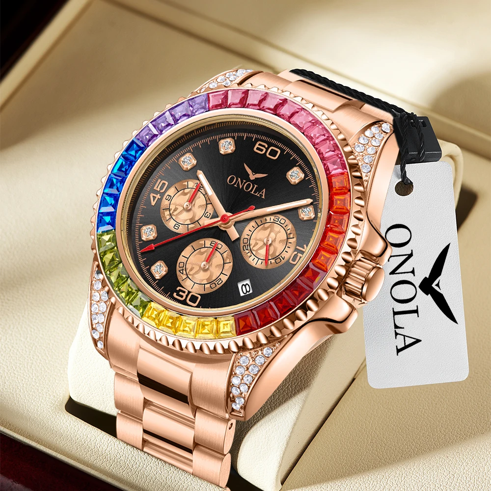 2023 Watch for Men  Fashion Business Luxury Top Brand ONOLA Quartz Watches Waterproof Sports