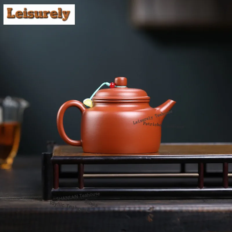 250ml Authentic Yixing Purple Clay Teapots Famous Master Handmade De Zhong Pot Raw Ore Zhu Mud Kettle Zisha Tea Set Supplies