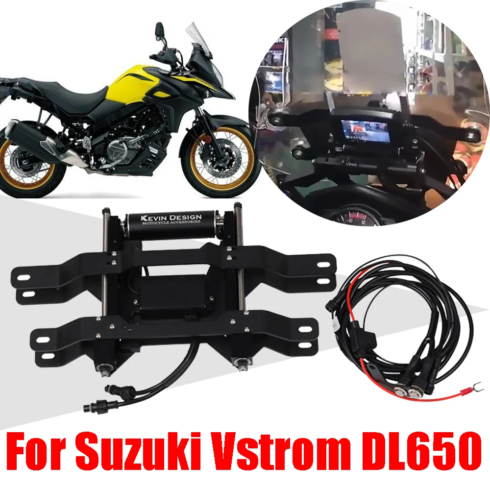 For Suzuki V-strom DL 650 XT Windshield Windscreen Electric Button Control Lifting Adjuster Support Kit - AliExpress