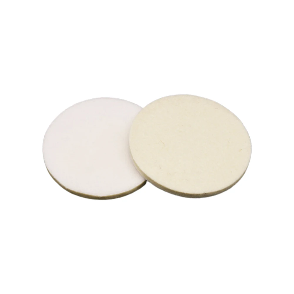 2pcs 1/2/3/4/5/6/7 Inch Polishing Pads Wool Felt Polishing Pad Wheel Backing Pad For Car Glass Stainless Steel Polish 4