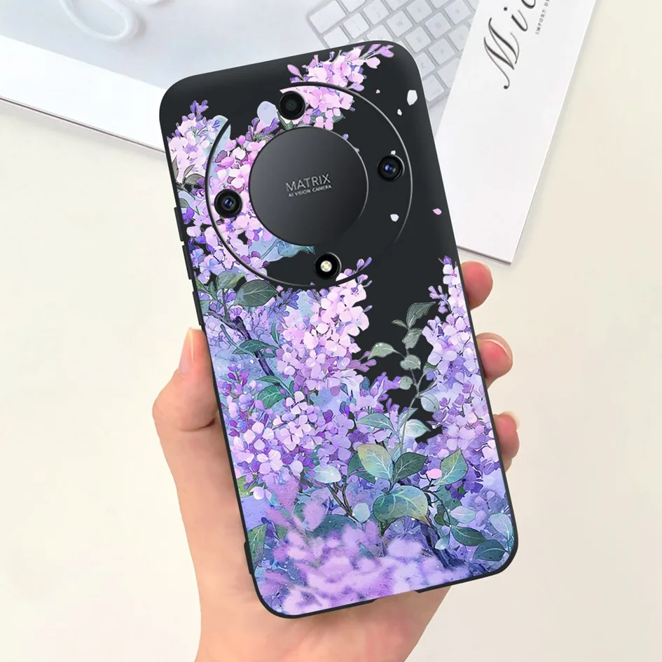 Lovely Cartoon Flower Slim Soft Silicone Phone Case Cover