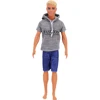 Handmade Ken Doll Clothes T-shirt + Trousers For Ken Doll Accessories Fashion Daily Clothing Toys For Gils Birthday Gifts 2
