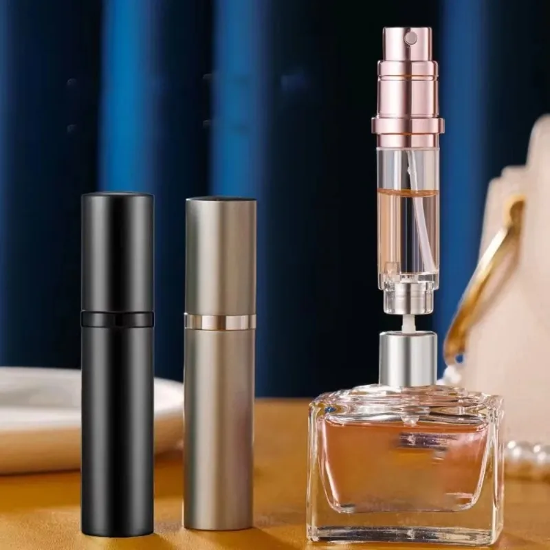 Mini Portable Perfume Spray Liquid Container Refillable Cosmetic Travel Aluminum Spray Empty Bottles 5ml spray bottle
