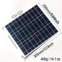 Chargeur solaire 100W avec deux Ports USB, panneau solaire étanche et Portable pour le Camping en plein air, la randonnée, les appareils d'urgence 3